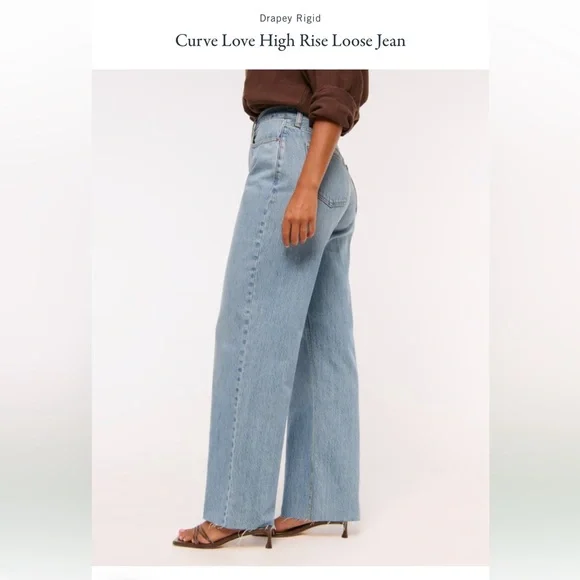 Drapey Rigid Curve Love High Rise Loose Jean - Picture 3 of 12